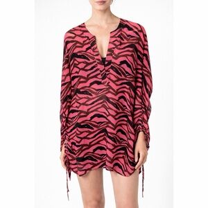 Victoria’s Secret x Vintage Y2K Pink Zebra Swim Coverup